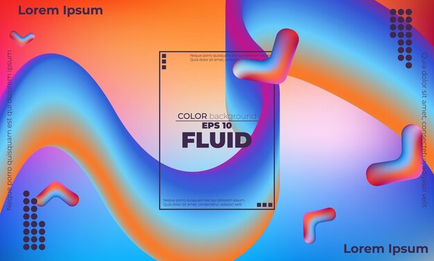 Patrón de color de onda fluida abstracta de fondo degradado líquido de color neón con estilo de movimiento dinámico geométrico moderno Adecuado para papel tapiz Banner Fondo Tarjeta Libro Ilustración página de inicio