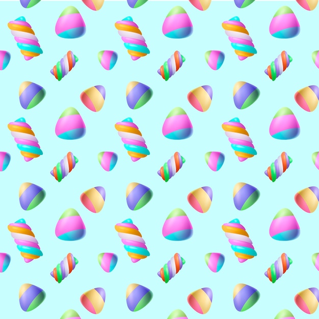 Vector gratuito patrón de color pastel de caramelo