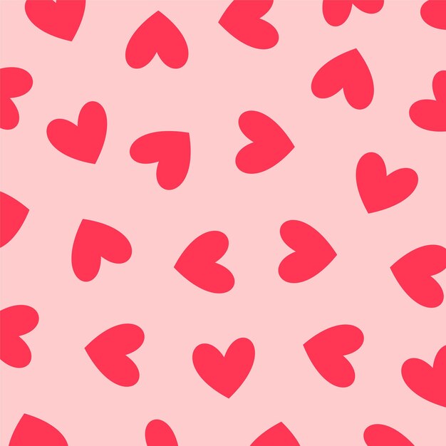 El patrón de corazón de amor decorativo es el telón de fondo de un mensaje especial.