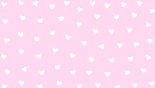 Vector gratuito patrón de corazón minimalista y lindo para el diseño de tarjetas de felicitación