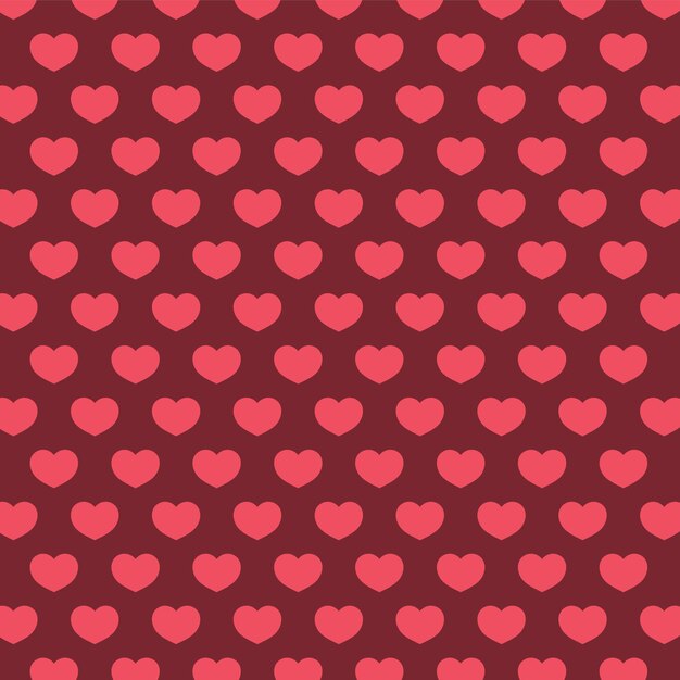 Patrón de corazón simple para el día de San Valentín