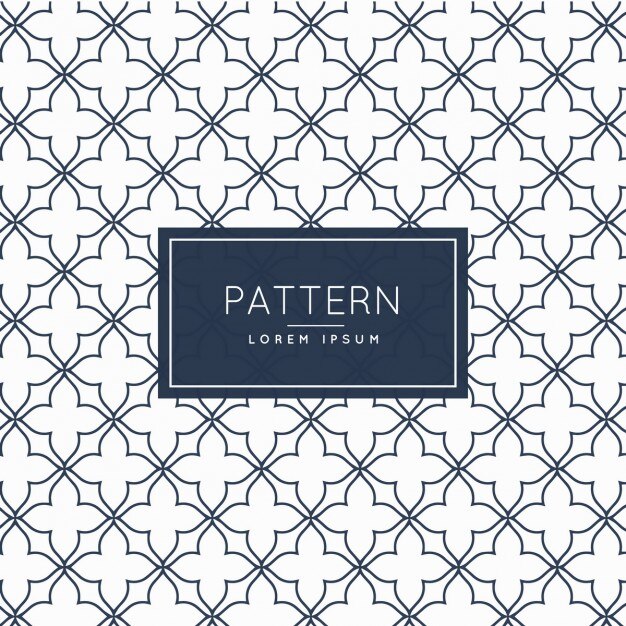 Patrón creativo minimalista