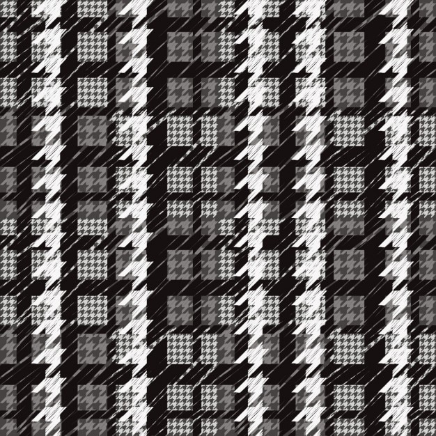Vector gratuito patrón de cuadros en escala de grises
