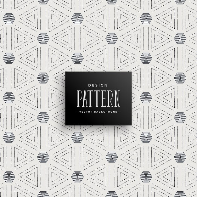 Patrón decorativo en forma de triángulo abstracto
