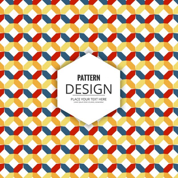 Patrón decorativo geométrico 