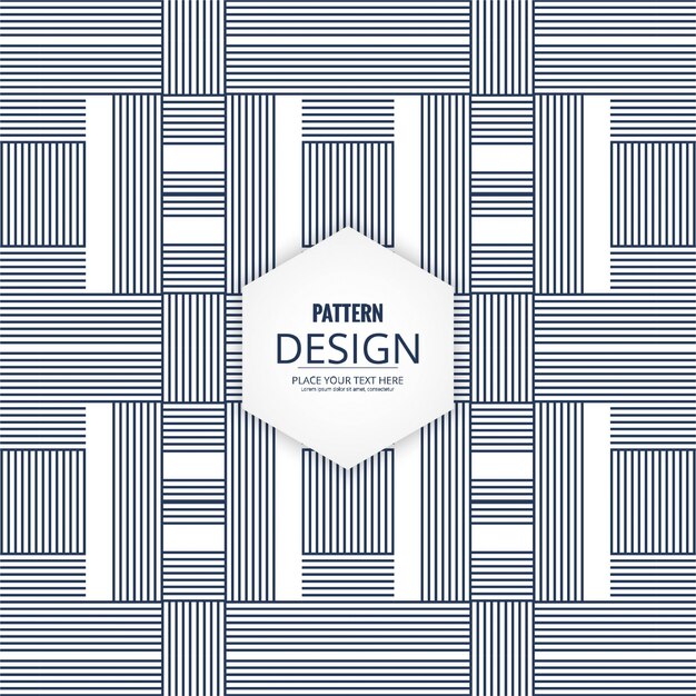 Patrón decorativo moderno geométrico