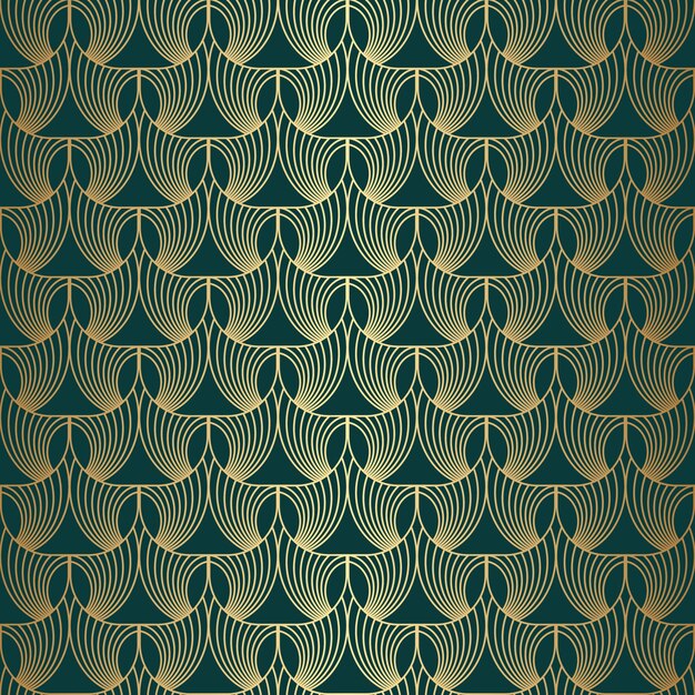 Patrón de degradado art deco