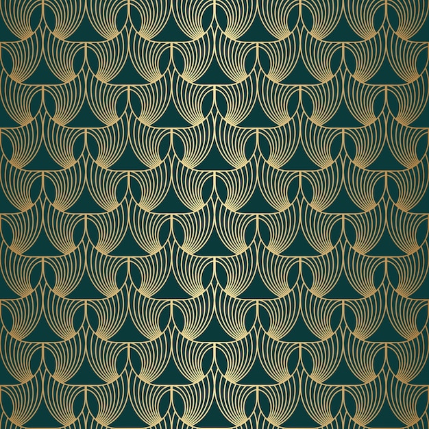 Patrón de degradado art deco