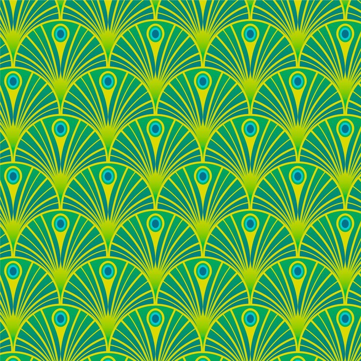 Vector gratuito patrón de degradado art deco