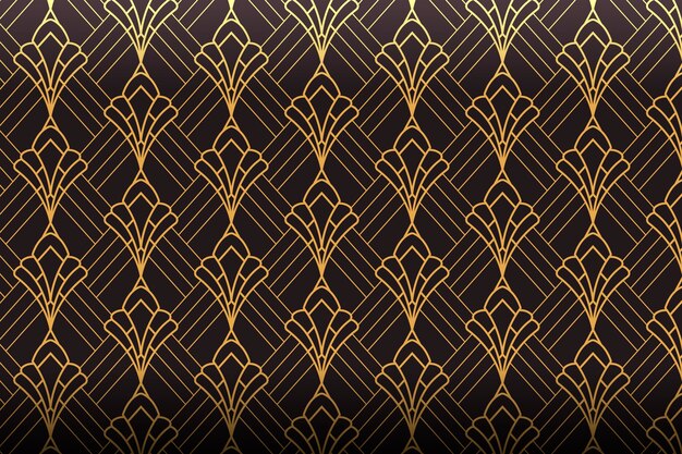Patrón de degradado art deco