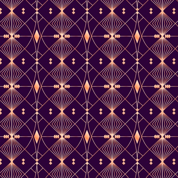 Patrón de degradado art deco