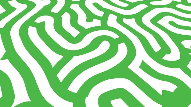 El patrón de detalles del laberinto verde