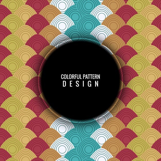 patrón con diseño colorido