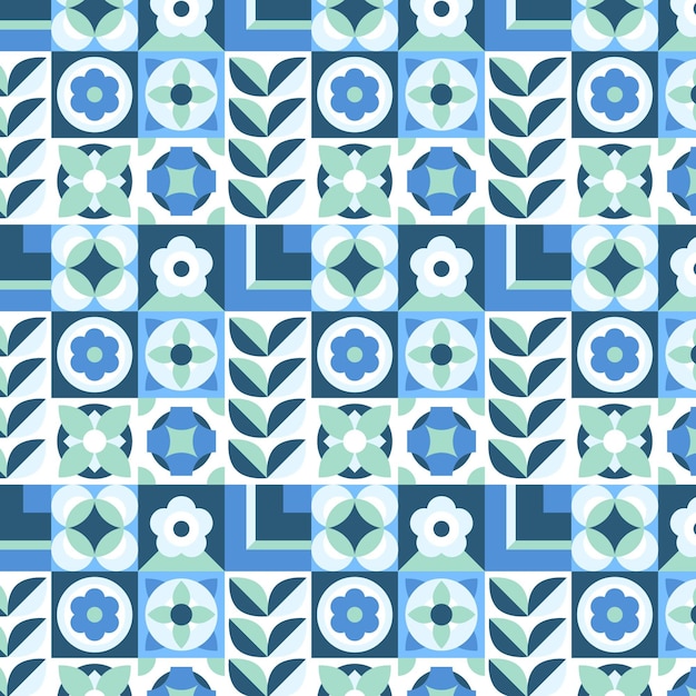 Patrón de diseño plano escandinavo