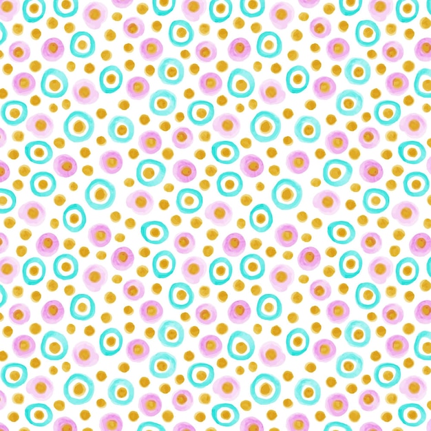 Patrón dotty acuarela