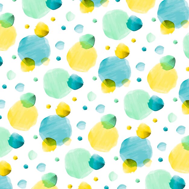 Patrón dotty acuarela
