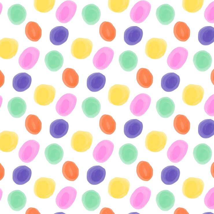 Vector gratuito patrón dotty pintado a mano