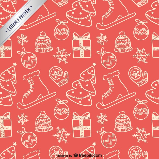 Patrón editable de Navidad