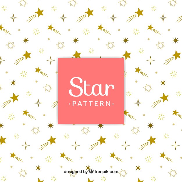 Patrón elegante blanco de estrellas
