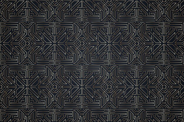 Patrón elegante degradado art deco