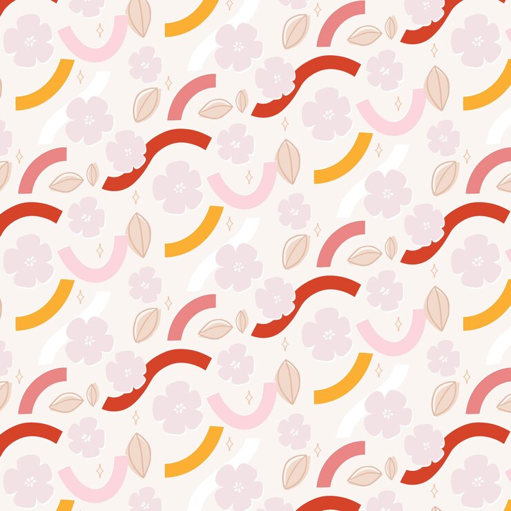Vector gratuito patrón de elementos abstractos dibujados a mano