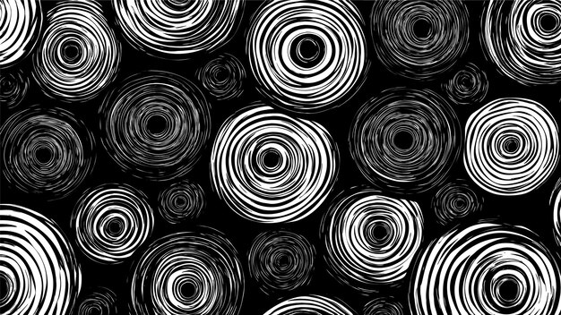 patrón de espiral giratorio negro