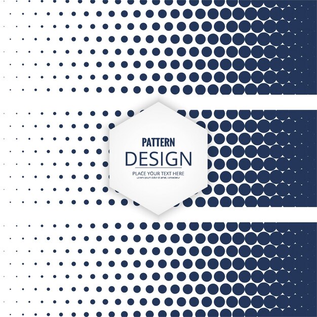 Patrón estilo de banner geométrico