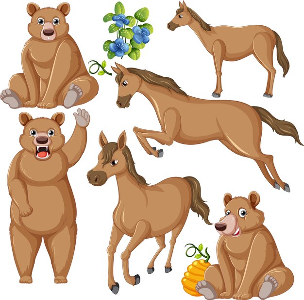 Patrón sin fisuras con animales salvajes