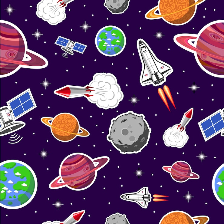 Vector gratuito patrón sin fisuras de espacio
