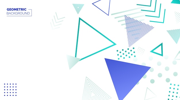Patrón sin fisuras de estilo memphis Vector formas geométricas de moda Fondo de banner en retro 80s 90s