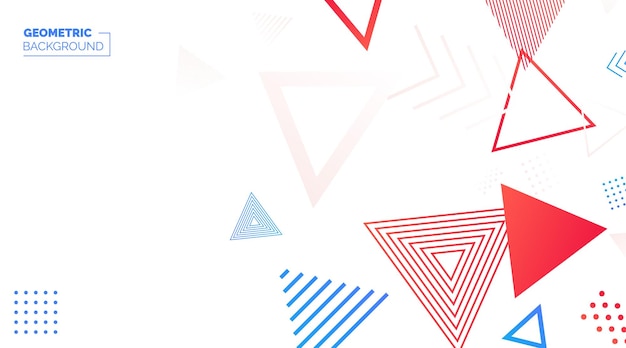 Patrón sin fisuras de estilo memphis Vector formas geométricas de moda Fondo de banner en retro 80s 90s