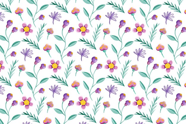 Patrón floral colorido