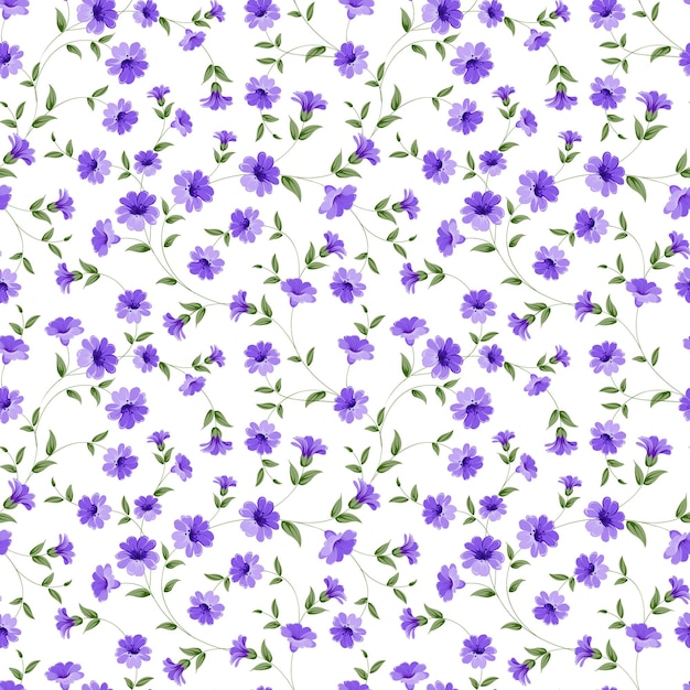 Patrón floral transparente para tejido textil. ilustración vectorial