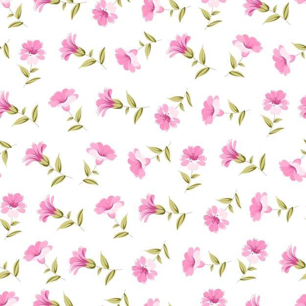 Patrón floral transparente vintage