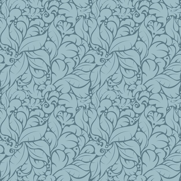 Patrón floral transparente