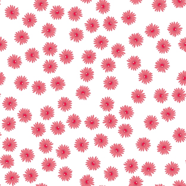 Patrón de flores rosadas
