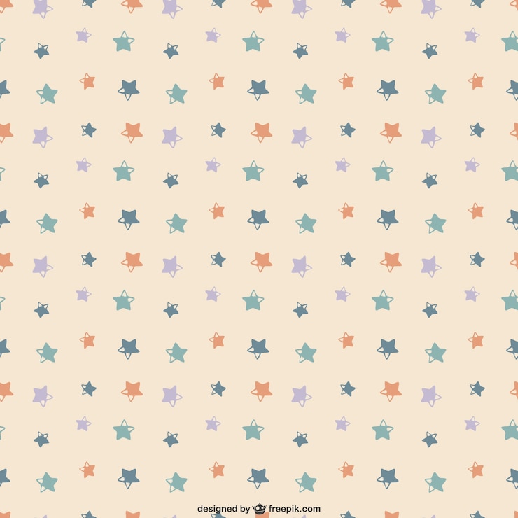 Vector gratuito patrón de fondo de estrellas