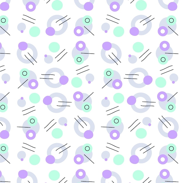 Patron para formas abstractas dibujadas a mano