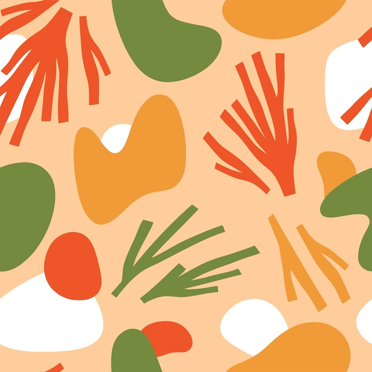 Vector gratuito patrón de formas abstractas