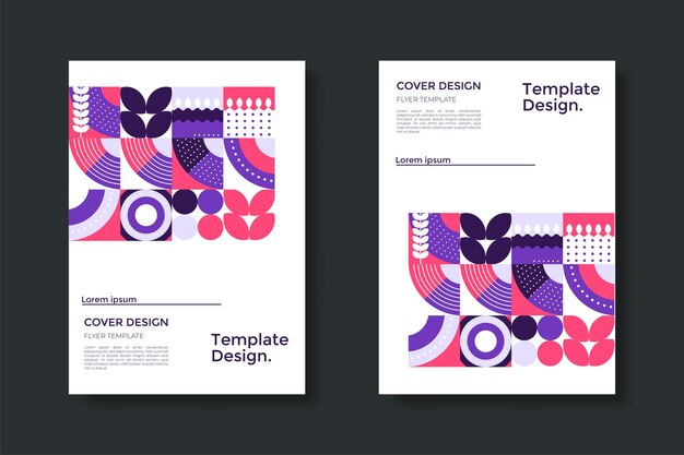 Patrón de formas geométricas abstractas Fondo de diseño de arte minimalista Bauhaus Círculo moderno triángulo y cuadrado Fondos de patrón Bauhaus carteles y cubiertas de moda