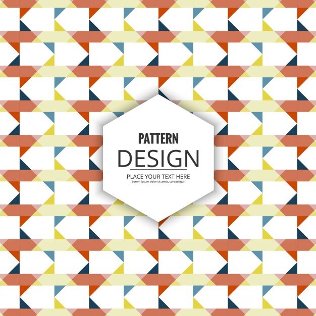 Patrón de formas geométricas en colores desaturados
