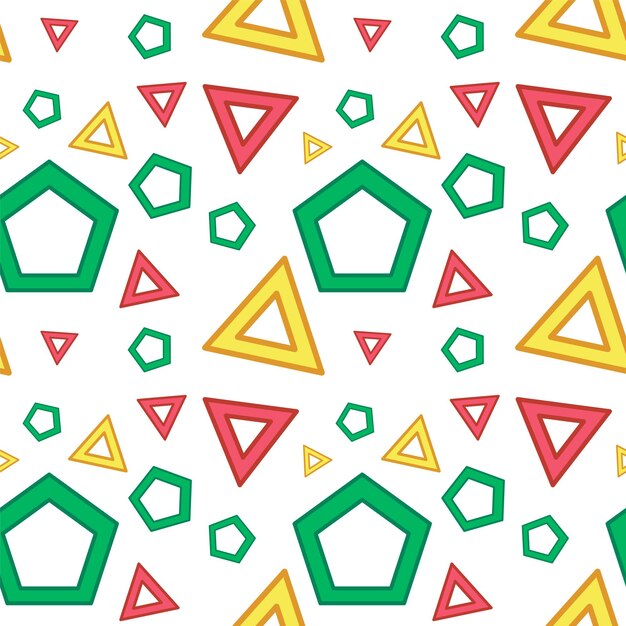Patrón de formas geométricas de colores