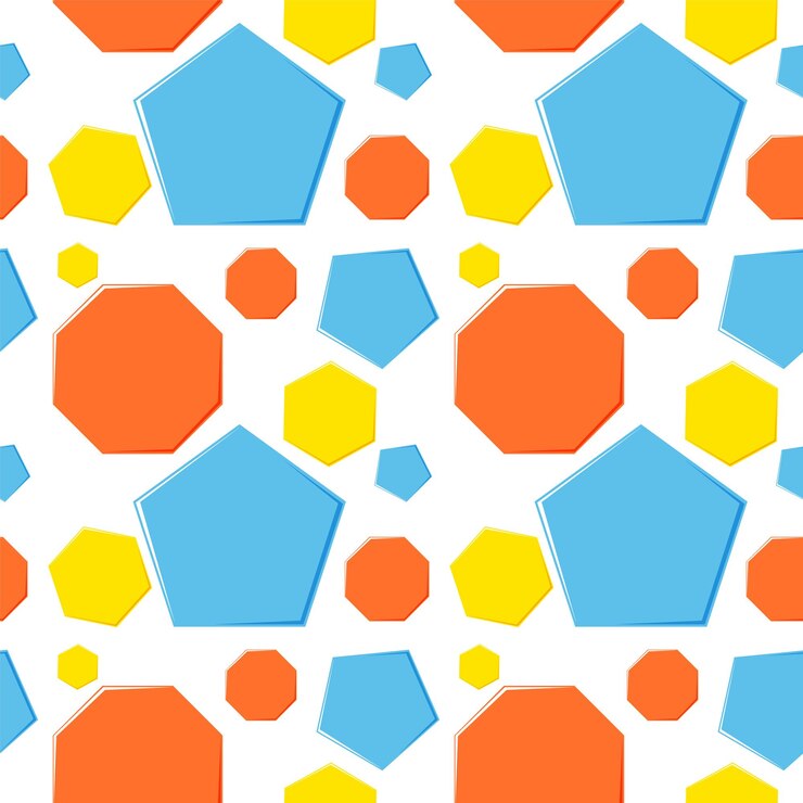 Vector gratuito patrón de formas geométricas de colores