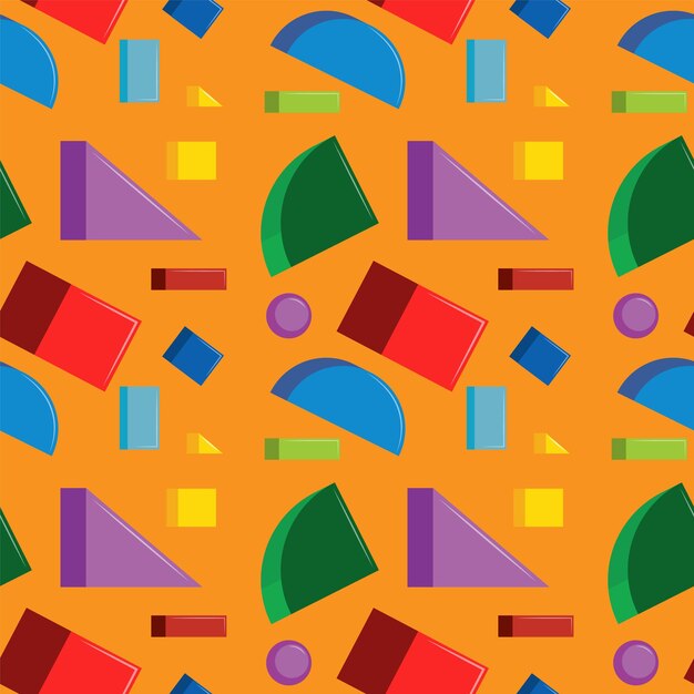 Patrón de formas geométricas de colores