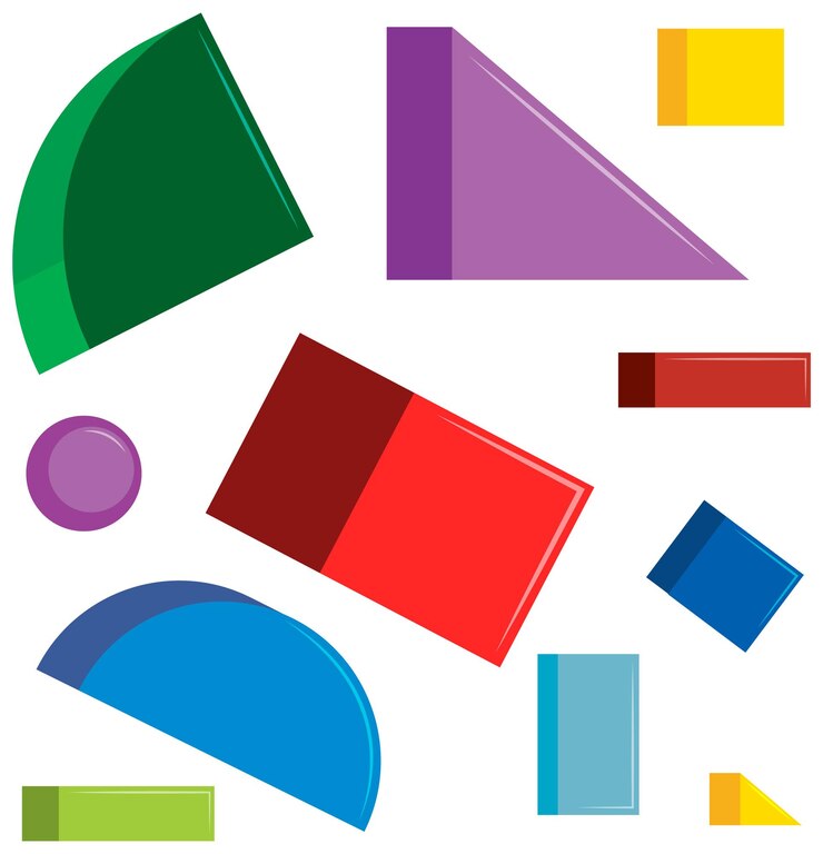 Vector gratuito patrón de formas geométricas coloridas