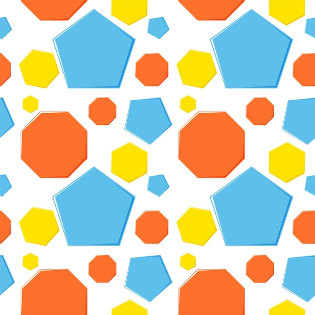 Patrón de formas geométricas coloridas