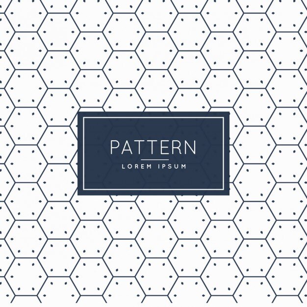 Patrón de formas hexagonales