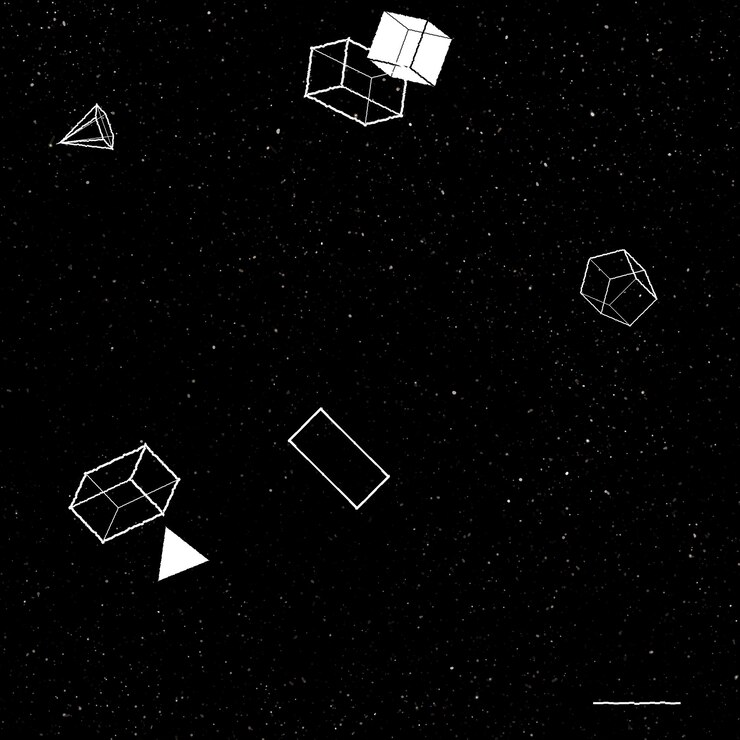 Vector gratuito patrón geométrico 3d sin costuras en un vector de fondo negro