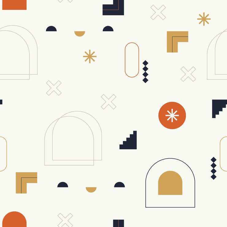Vector gratuito patrón geométrico boho de diseño plano