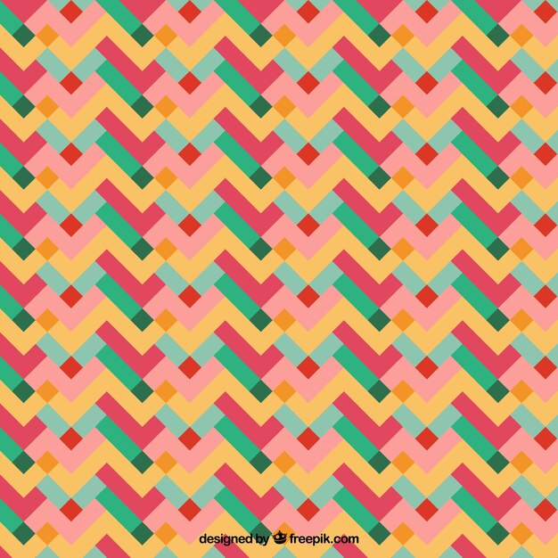 Patrón geométrico de colores
